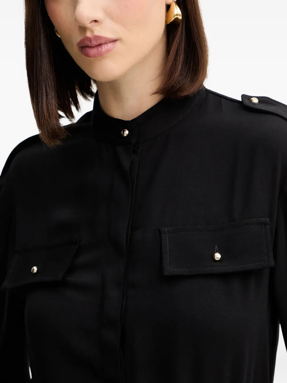 Liu •jo Logo-plaque Jumpsuit In Black