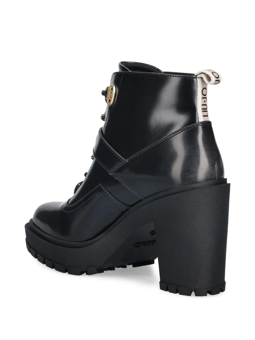 LIU JO Leren enkellaarzen Zwart