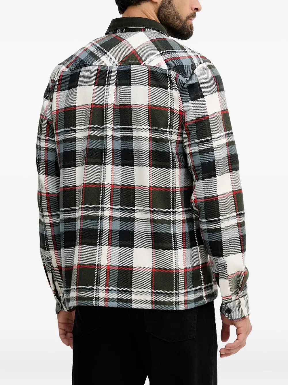 Barbour Grasmoor geruit overhemd met lange mouwen Wit