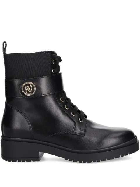 LIU JO logo-appliqué combat boots
