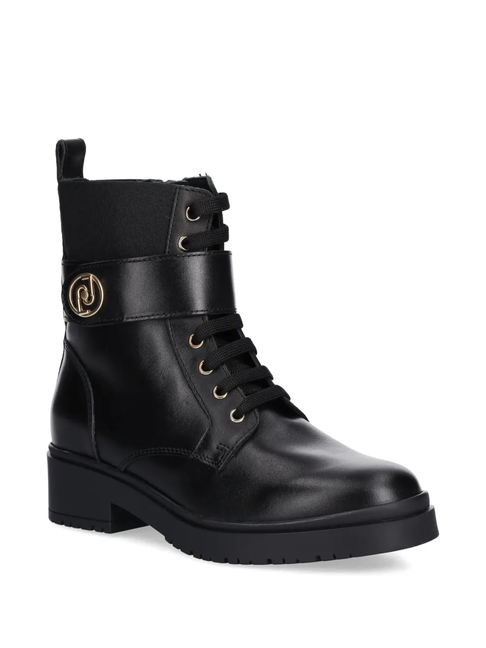 LIU JO logo-appliqué combat boots | Combat Boots | Image 2
