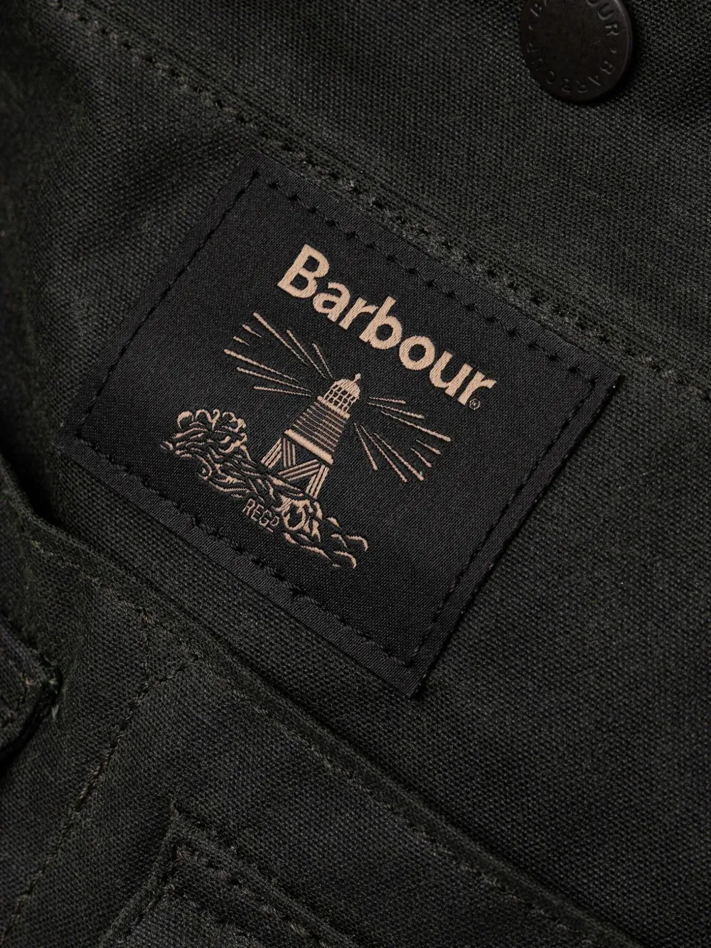 Barbour Logo-patch Tote Bag In Black