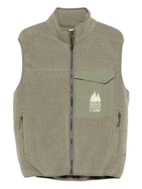 Maison Kitsuné zip-fastening chest-pocket gilet
