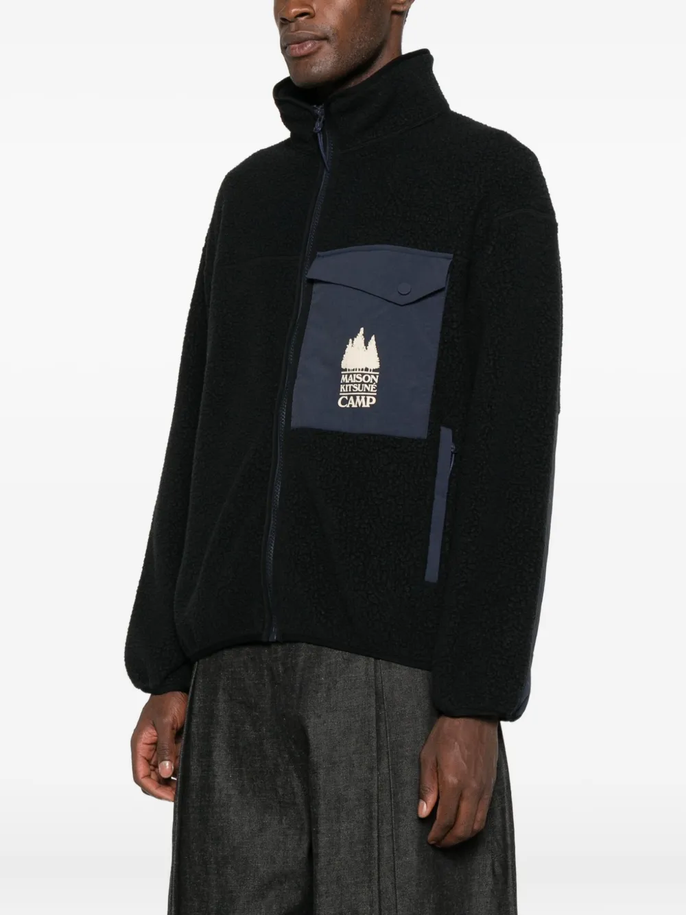 Maison Kitsuné Jack met ritssluiting Zwart