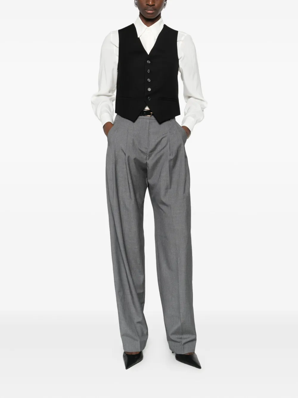 The Frankie Shop Gilet Zwart