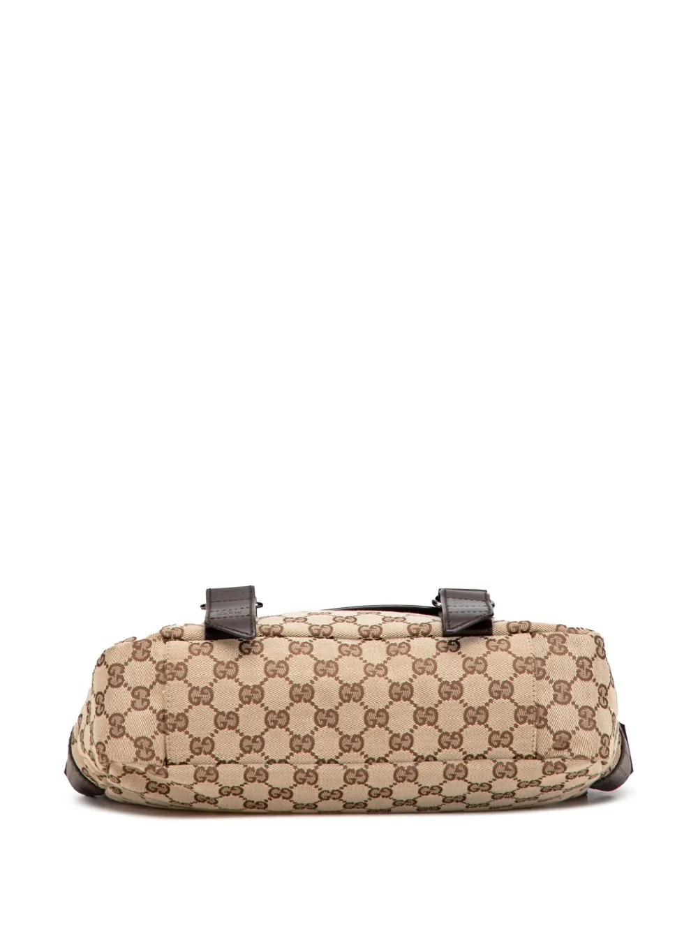Pre-owned Gucci 2000-2015 Gg Canvas Messenger Bag Crossbody Bag In Brown