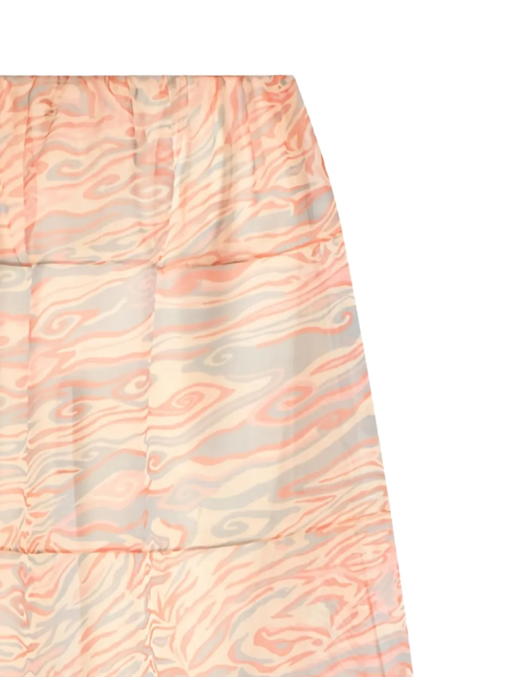 Giorgio Armani patterned midi skirt - Beige