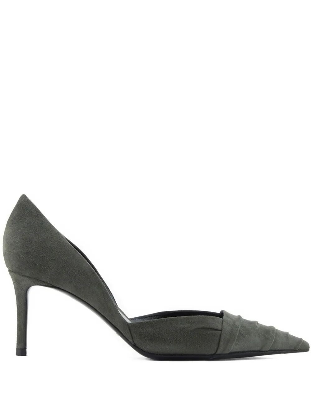 Giorgio Armani Pumps met puntige neus Groen