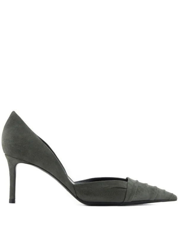 Giorgio Armani 70mm Pointed-toe Pumps in Green