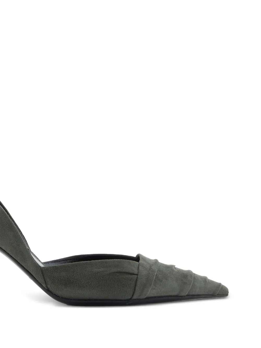 Giorgio Armani Pumps met puntige neus Groen