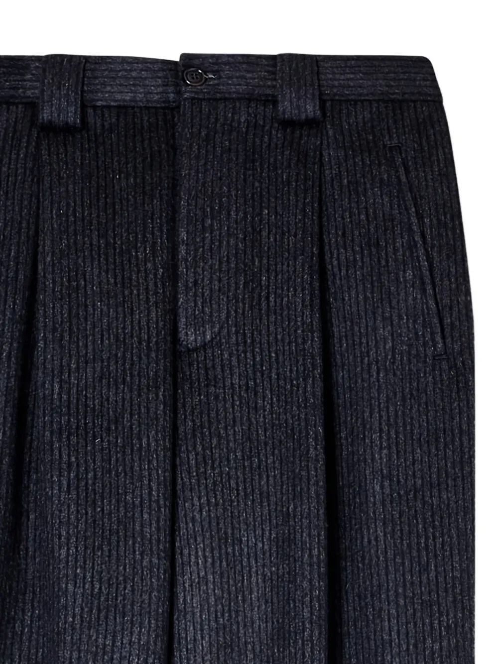 Giorgio Armani ribbed cuffed trousers - Blauw