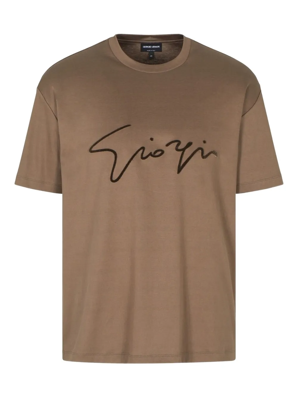 Giorgio Armani playera con cuello redondo | marrón | Image 1