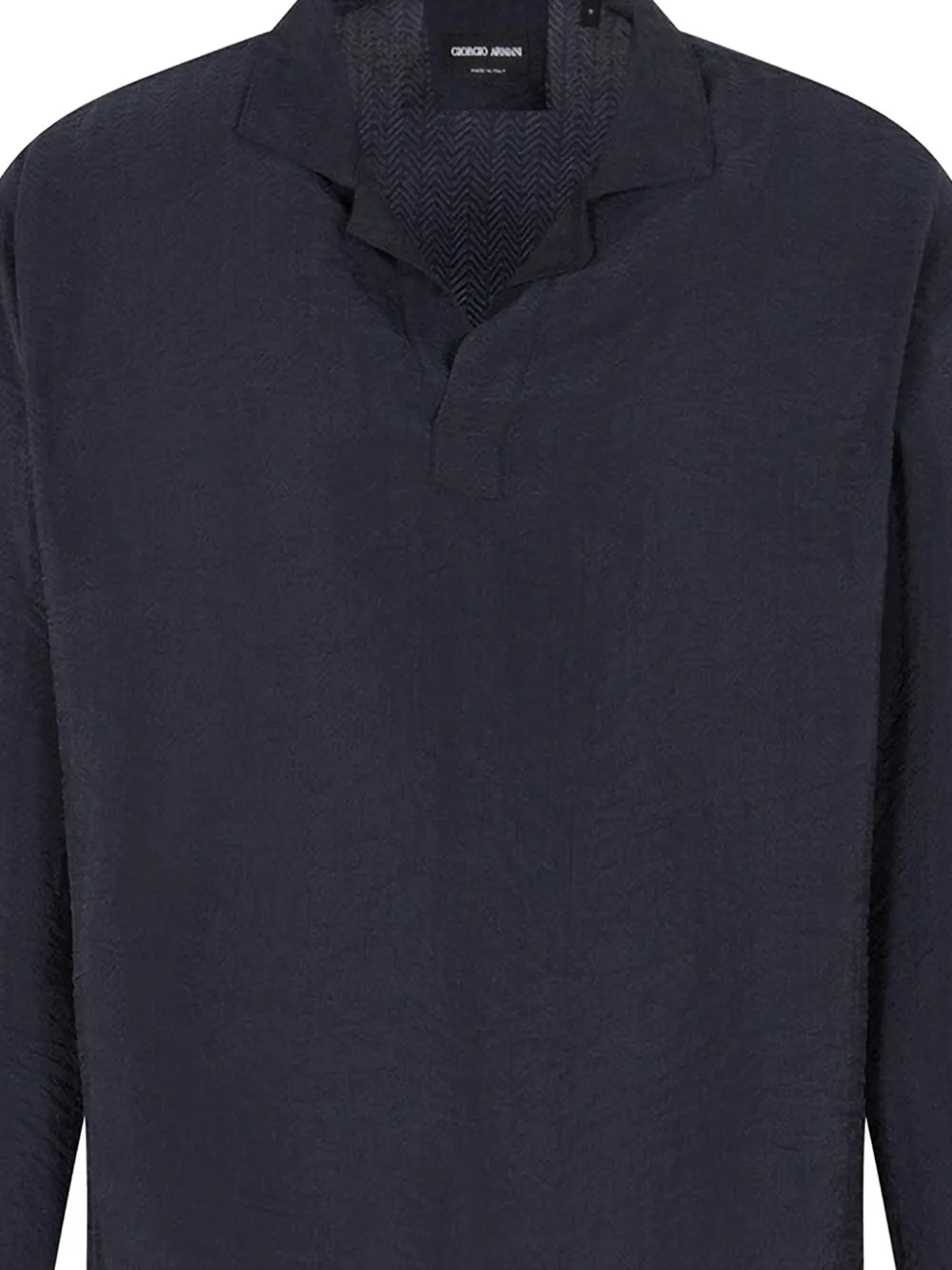 Giorgio Armani Poloshirt met lange mouwen - Zwart