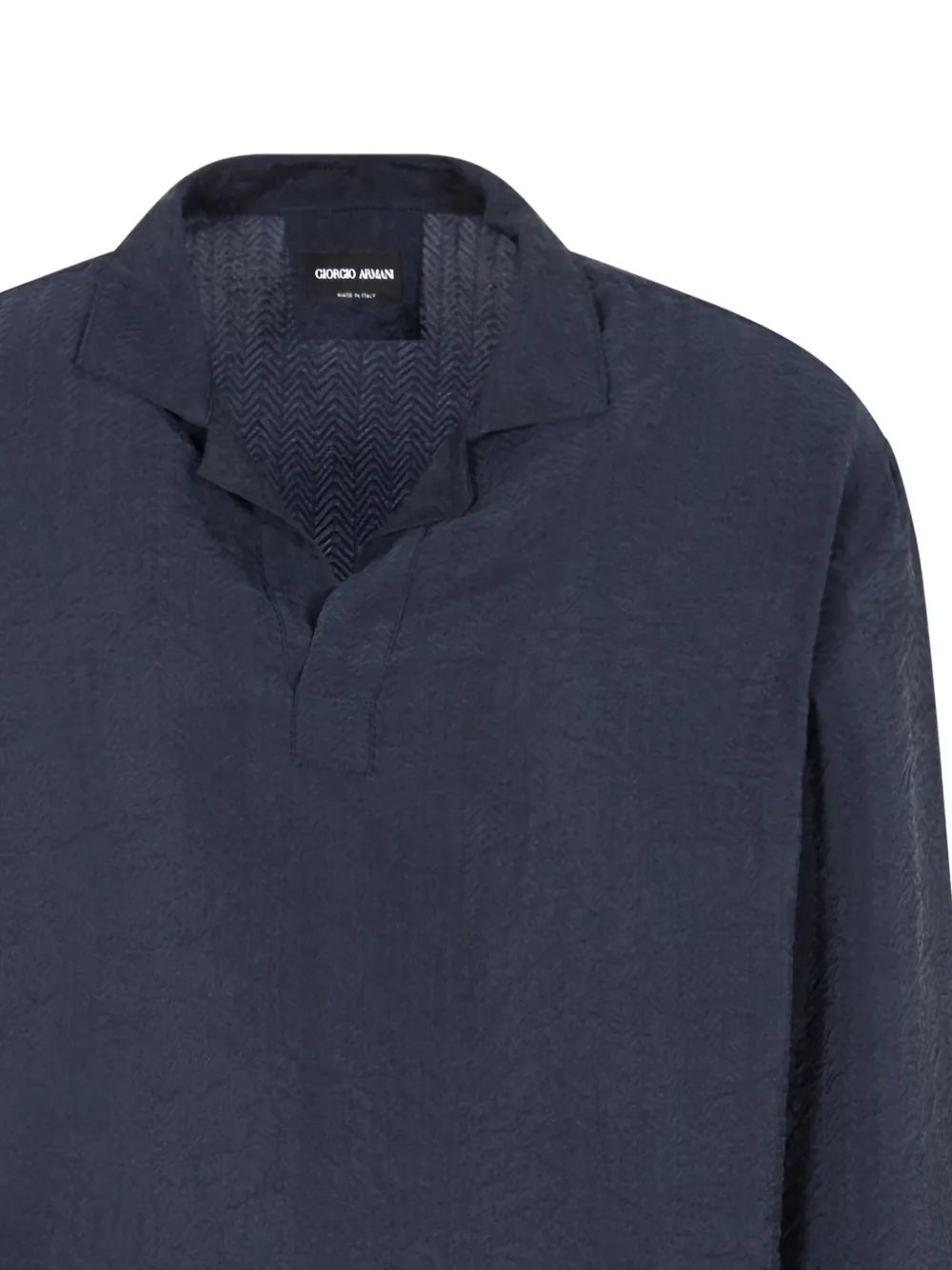 Giorgio Armani Poloshirt met lange mouwen - Blauw