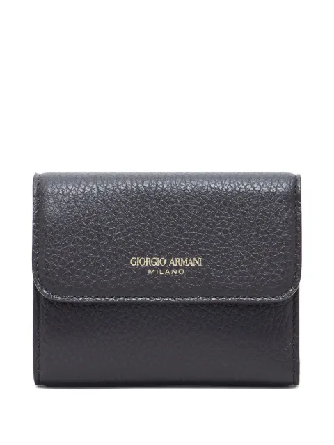 Giorgio Armani grained-leather trifold wallet