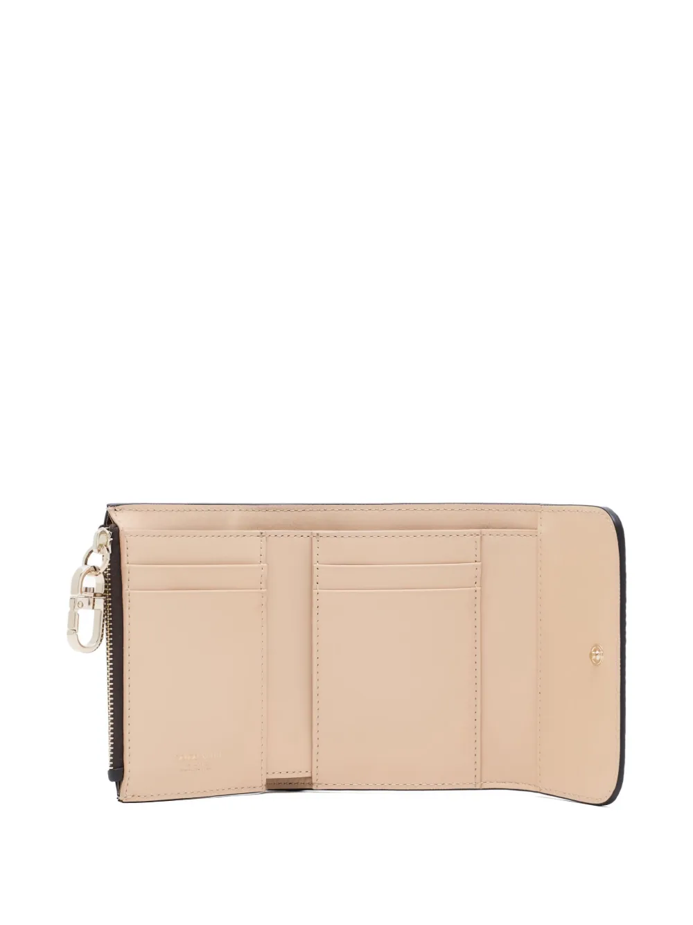 Giorgio Armani grained-leather trifold wallet - Bruin