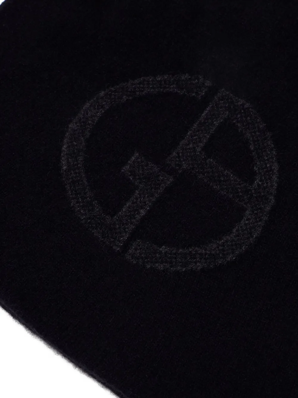 Giorgio Armani Muts met geborduurd logo - Blauw