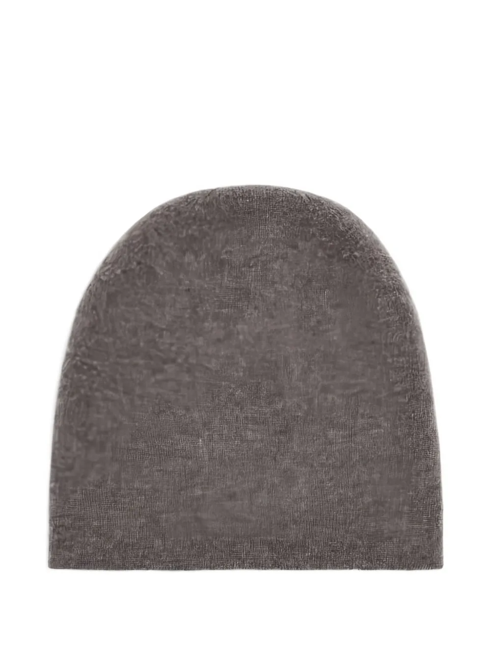 Giorgio Armani logo-detail cashmere beanie - Grijs
