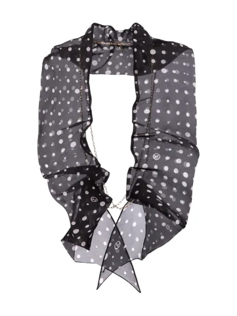 Giorgio Armani polka dot scarf