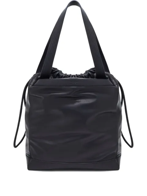 Giorgio Armani drawstring leather tote bag