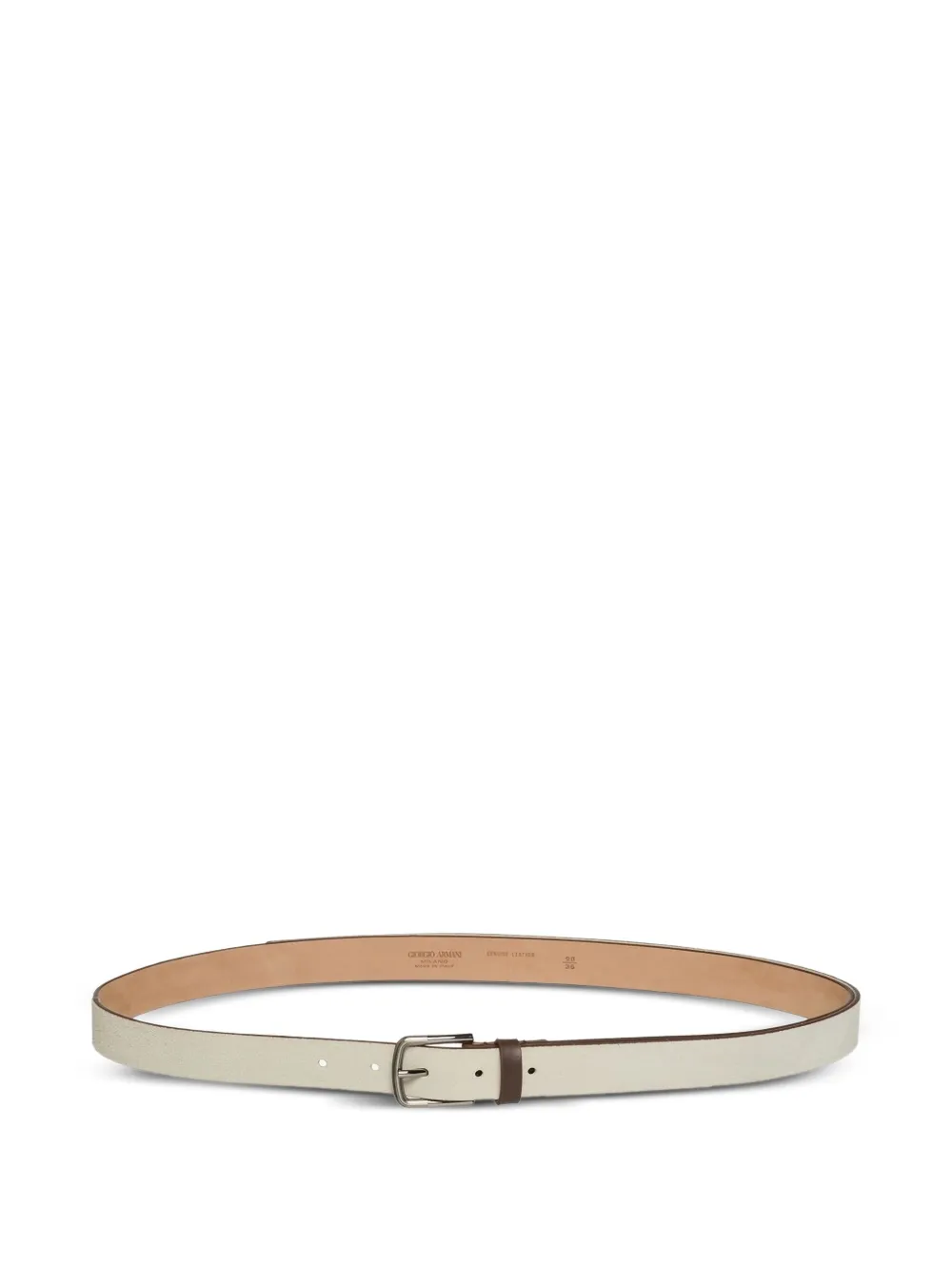 Giorgio Armani rectangular-buckle belt | Neutrals | Image 1