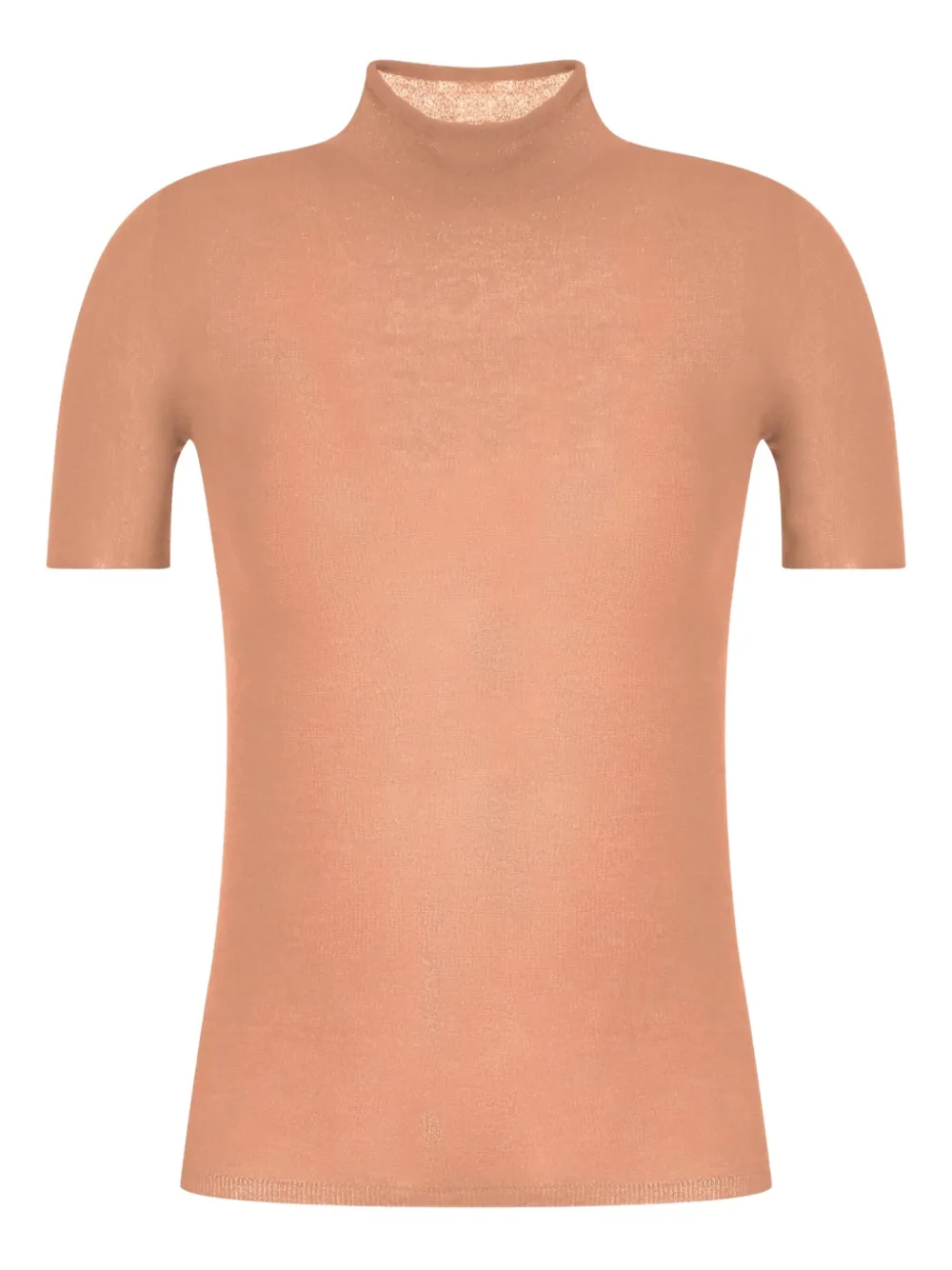Giorgio Armani short-sleeve mock-neck top - Toni neutri