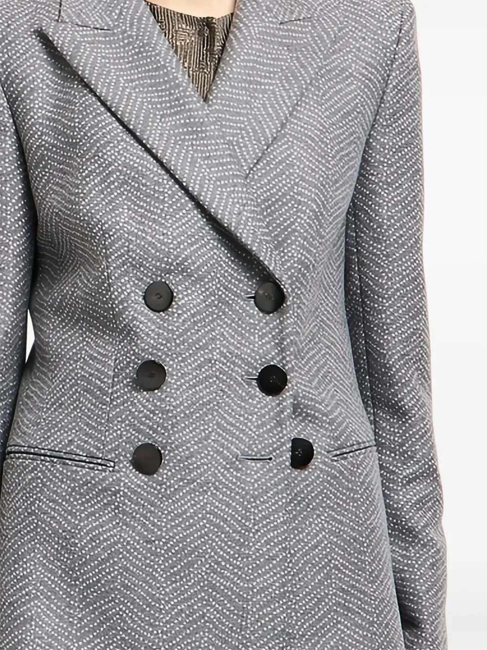 Giorgio Armani blazer croisé à motif en jacquard | Blazers | Image 2