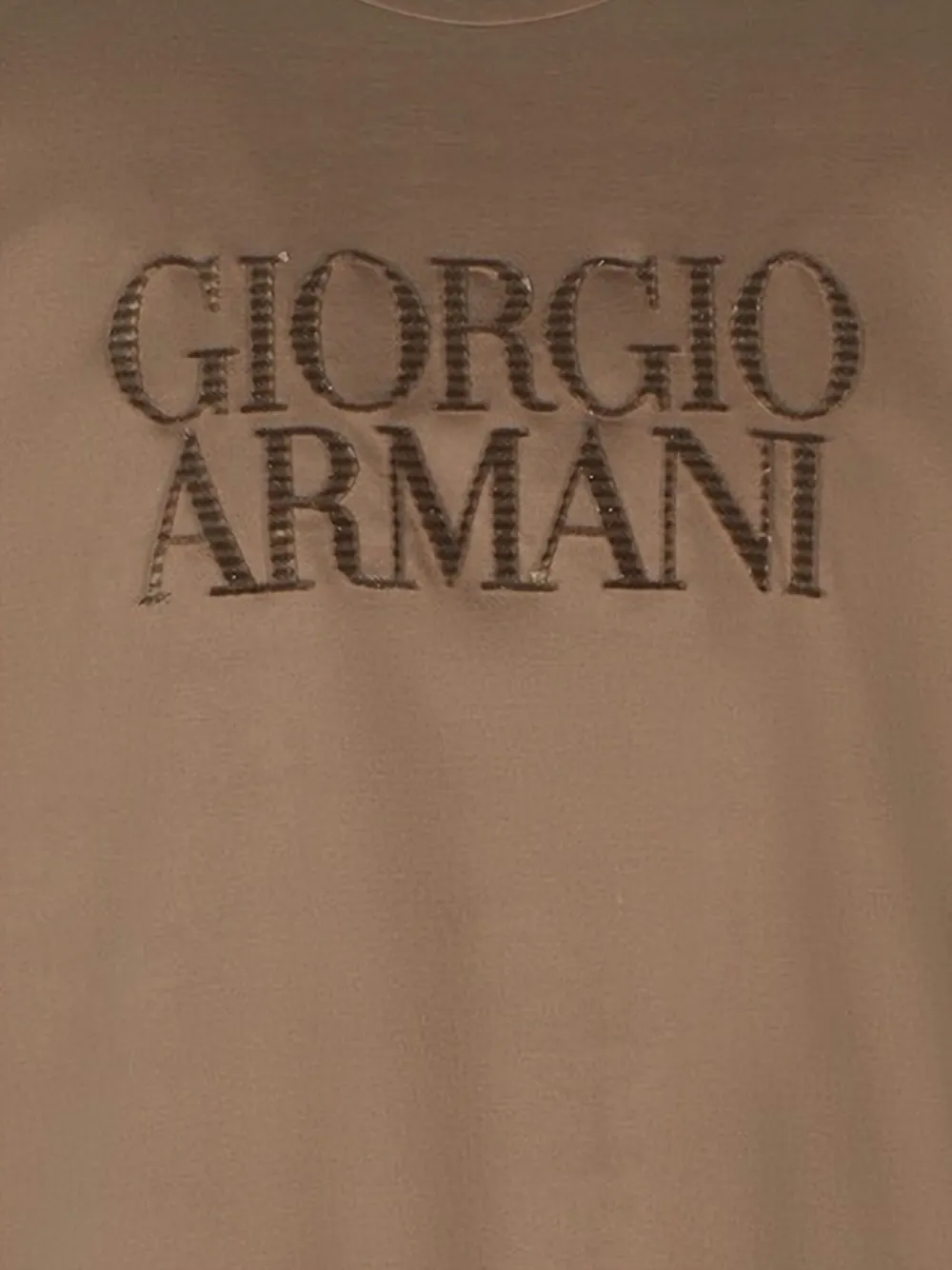 Giorgio Armani round-neck T-shirt - Bruin