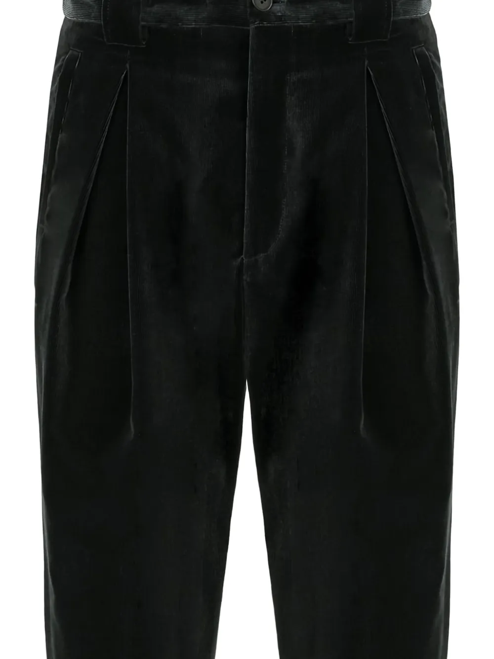 Giorgio Armani corduroy trousers - Zwart
