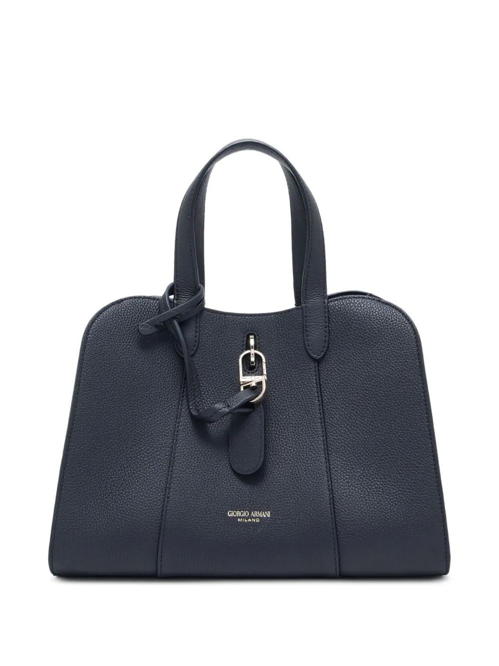 Giorgio Armani large leather tote bag – Black