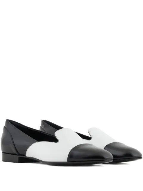 Giorgio Armani two-tone leather loafers
