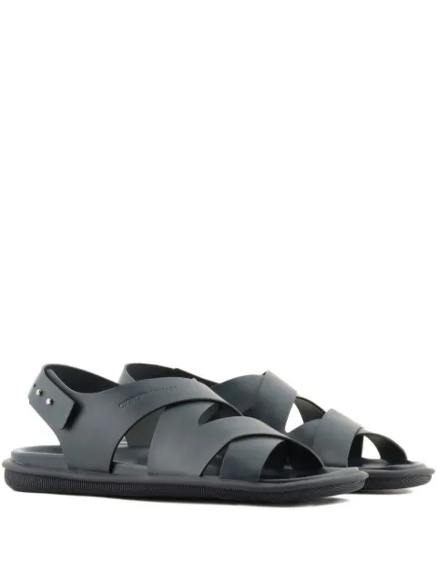 Giorgio Armani crossover-strap sandals