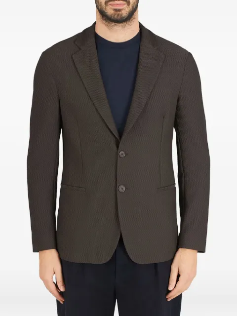 Giorgio Armani single-breasted textured blazer