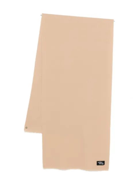 Maison Kitsuné fringed wool scarf