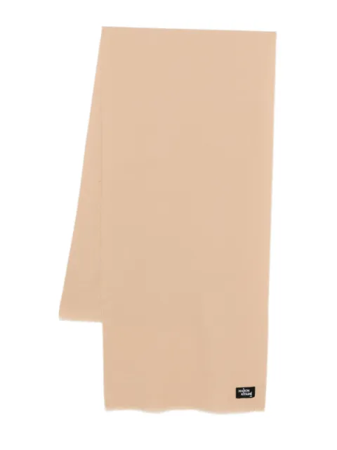 Maison Kitsuné fringed wool scarf