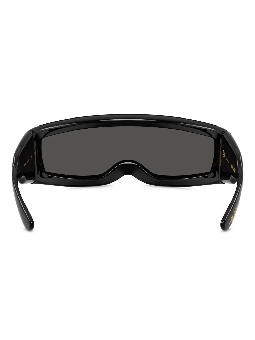 Ray Ban Ultra Wrap Geometric Sunglasses In Black