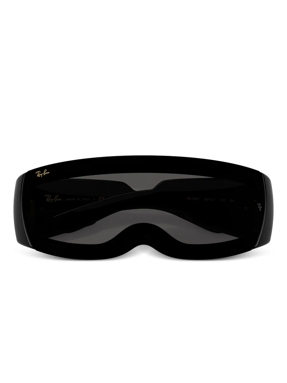 Ray Ban Ultra Wrap Geometric Sunglasses In Black