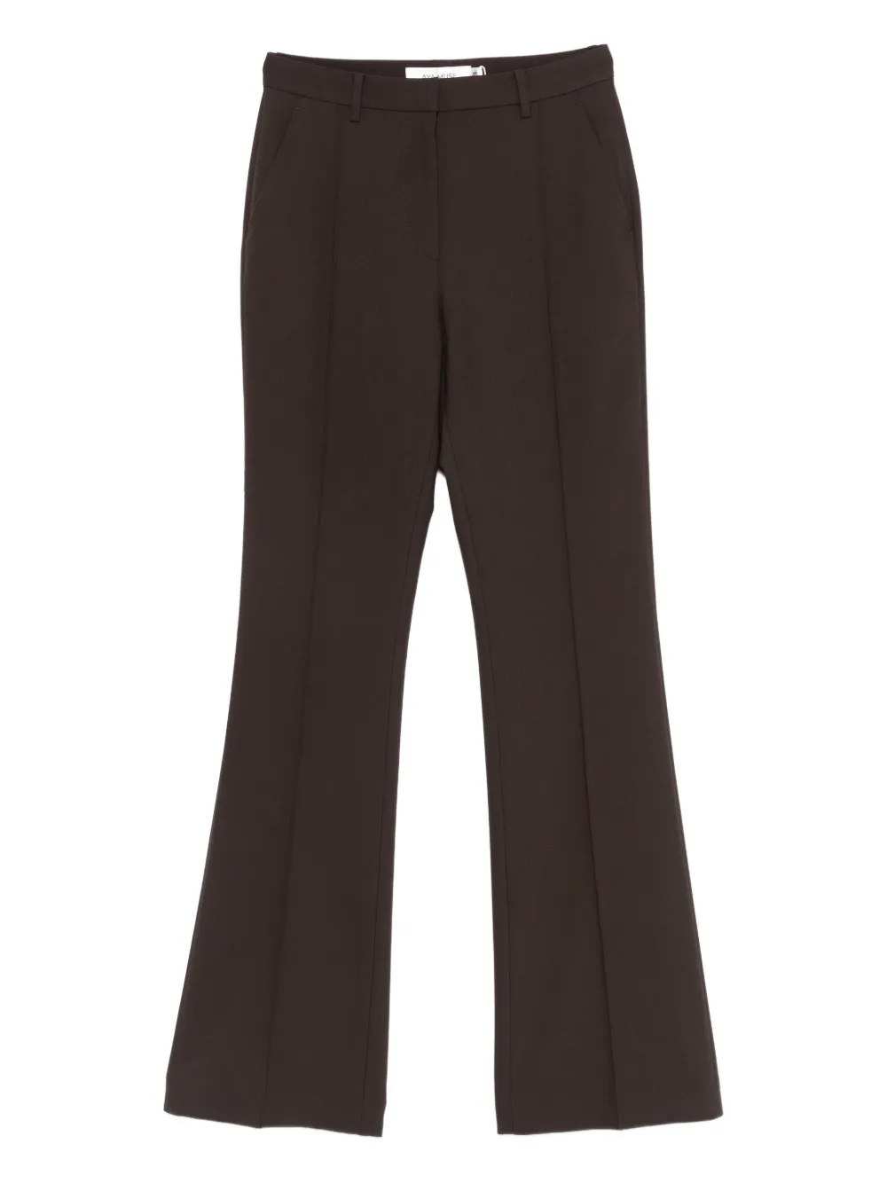 Aya Muse Seam-detail Trousers In Brown
