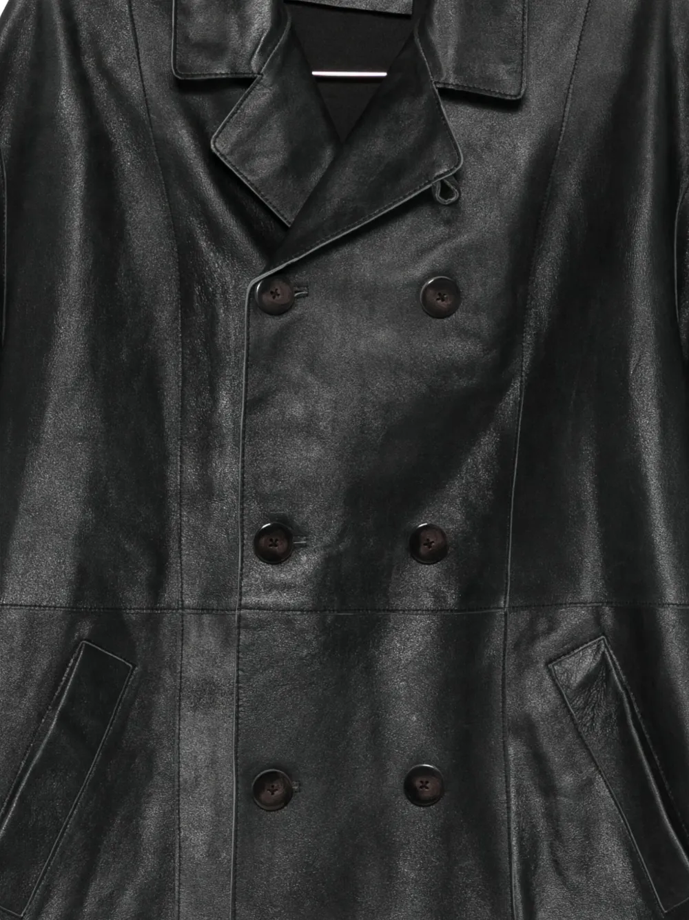 Alysi Double-breasted Cotton Jacket In Black