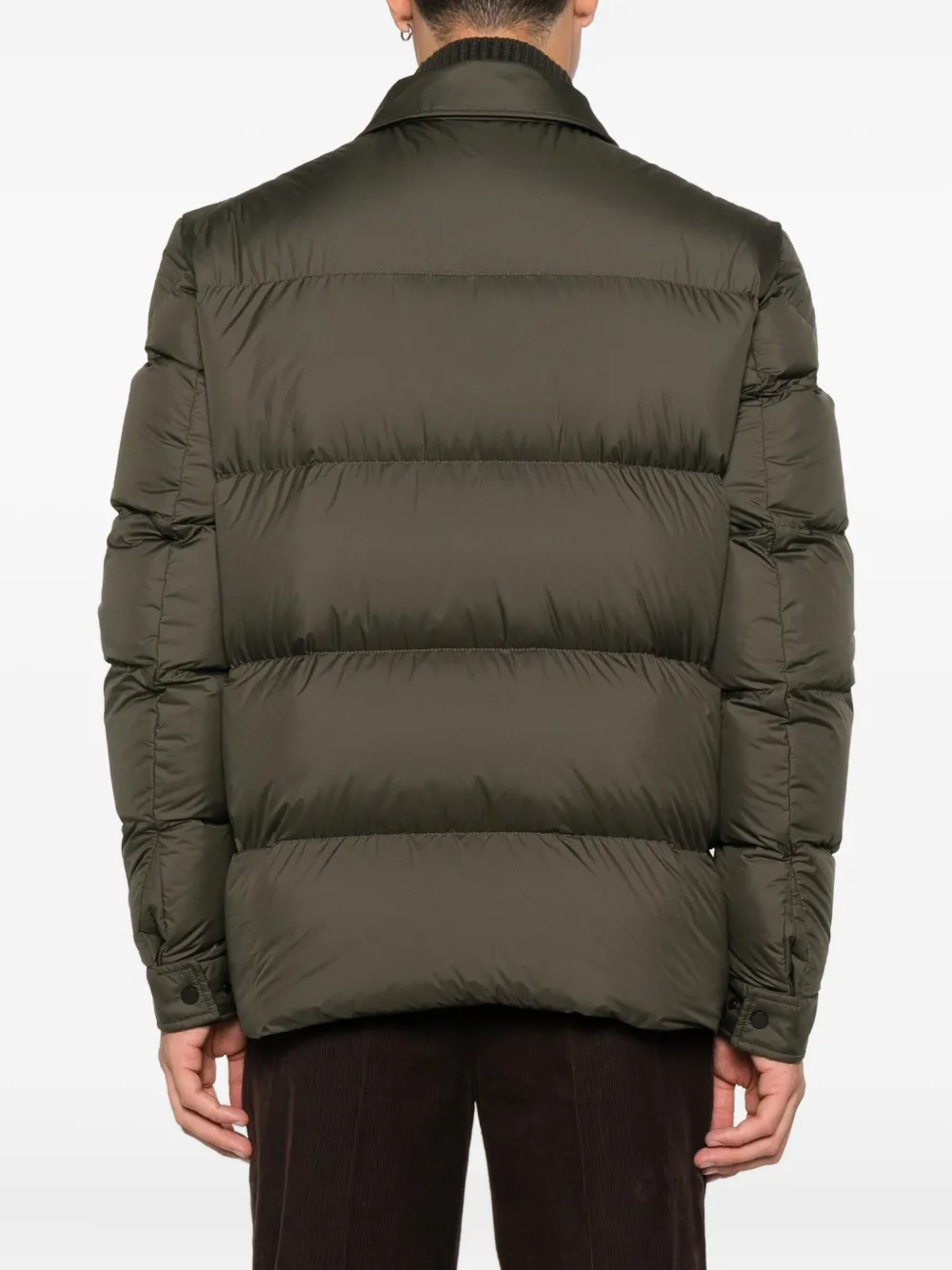 Moncler Gelaagd gewatteerd jack Bruin