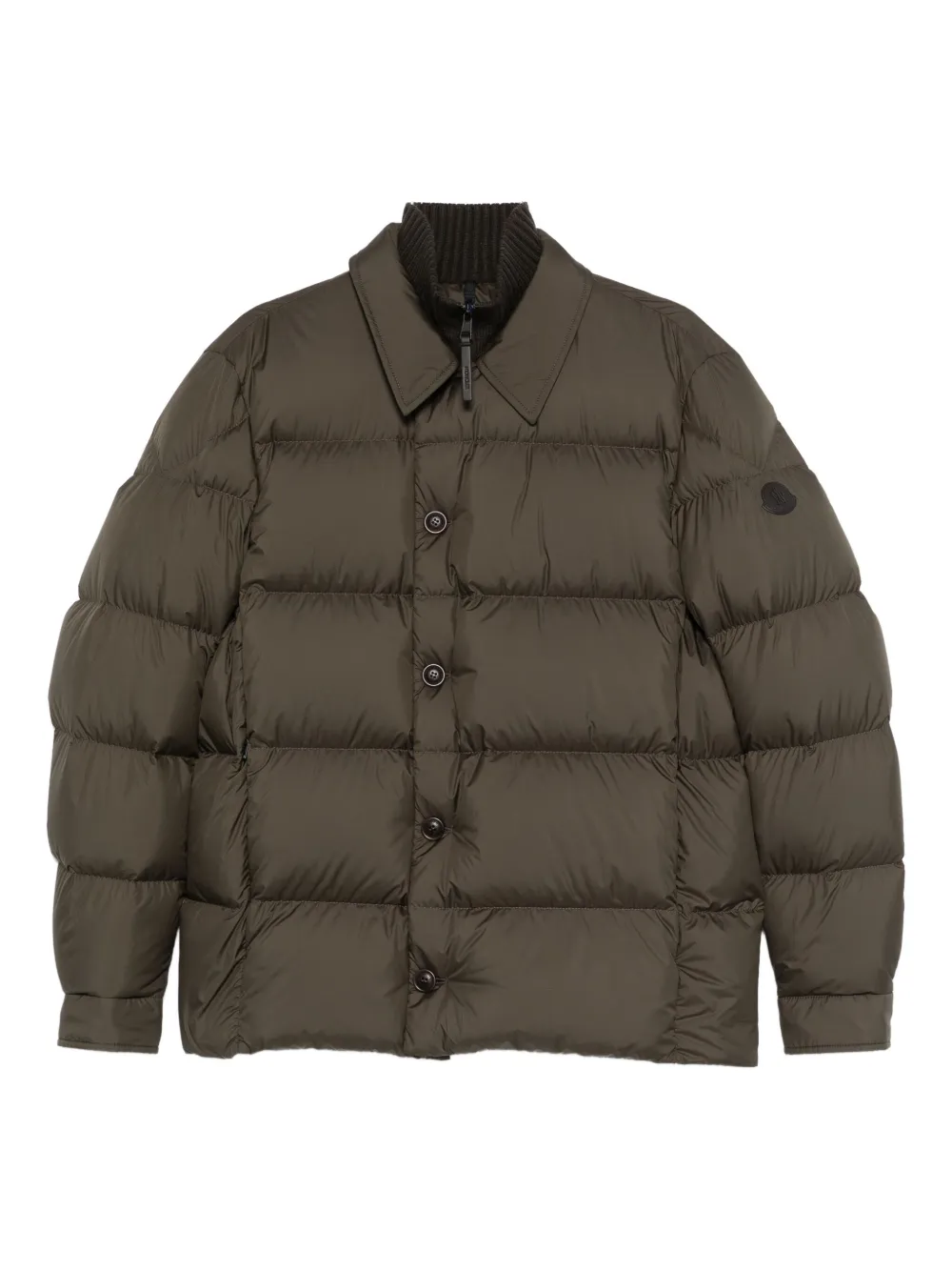Moncler layered padded jacket | Brown | Image 1