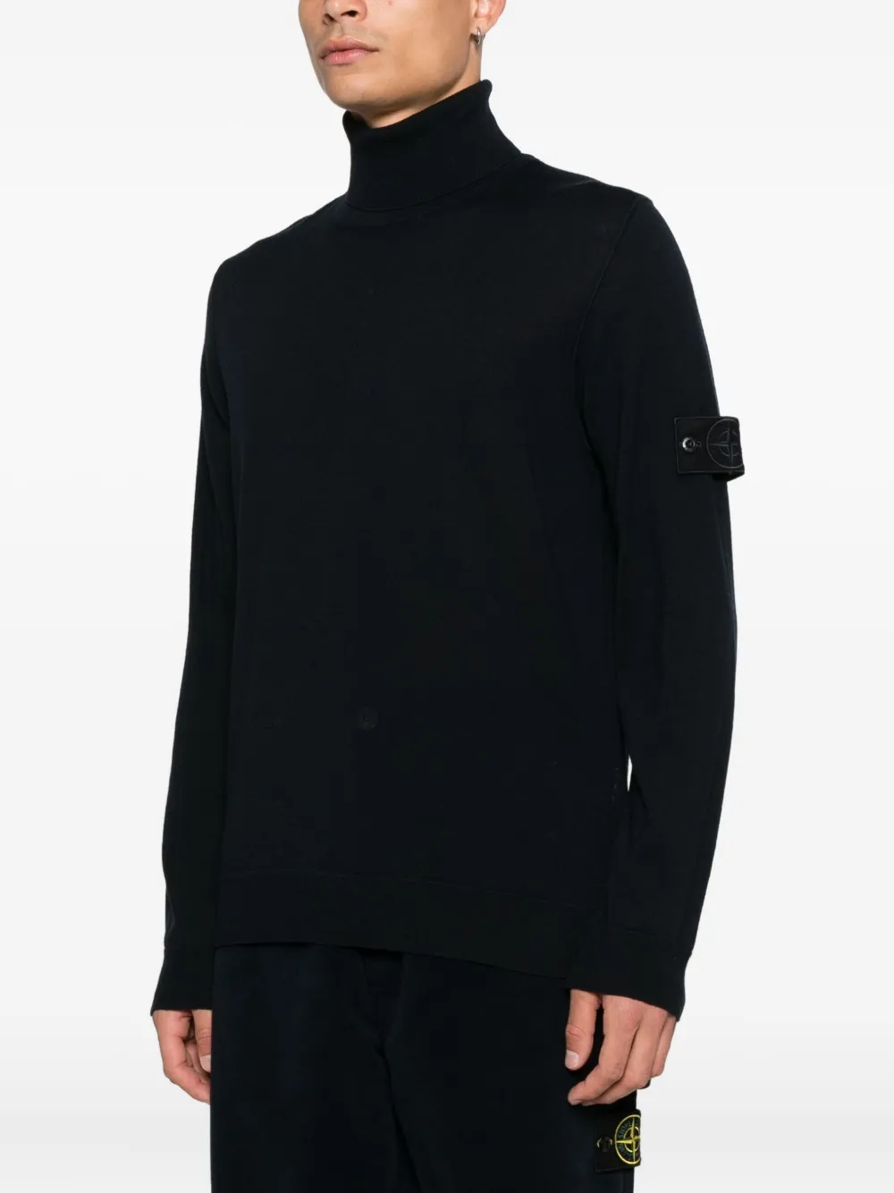 Stone Island Coltrui met logopatch Zwart