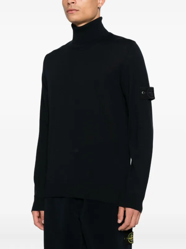 Stone Island タートルネック セーター | ブラック | FARFETCH JP