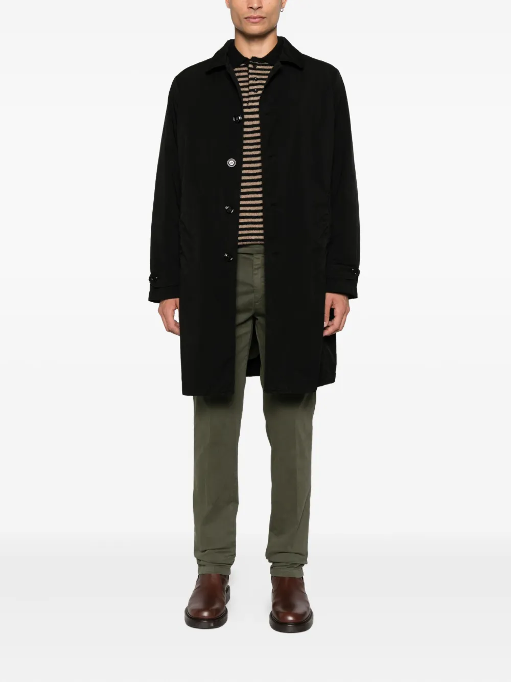 ASPESI spread-collar single-breasted coat | Abrigos con botonadura simple | Image 2