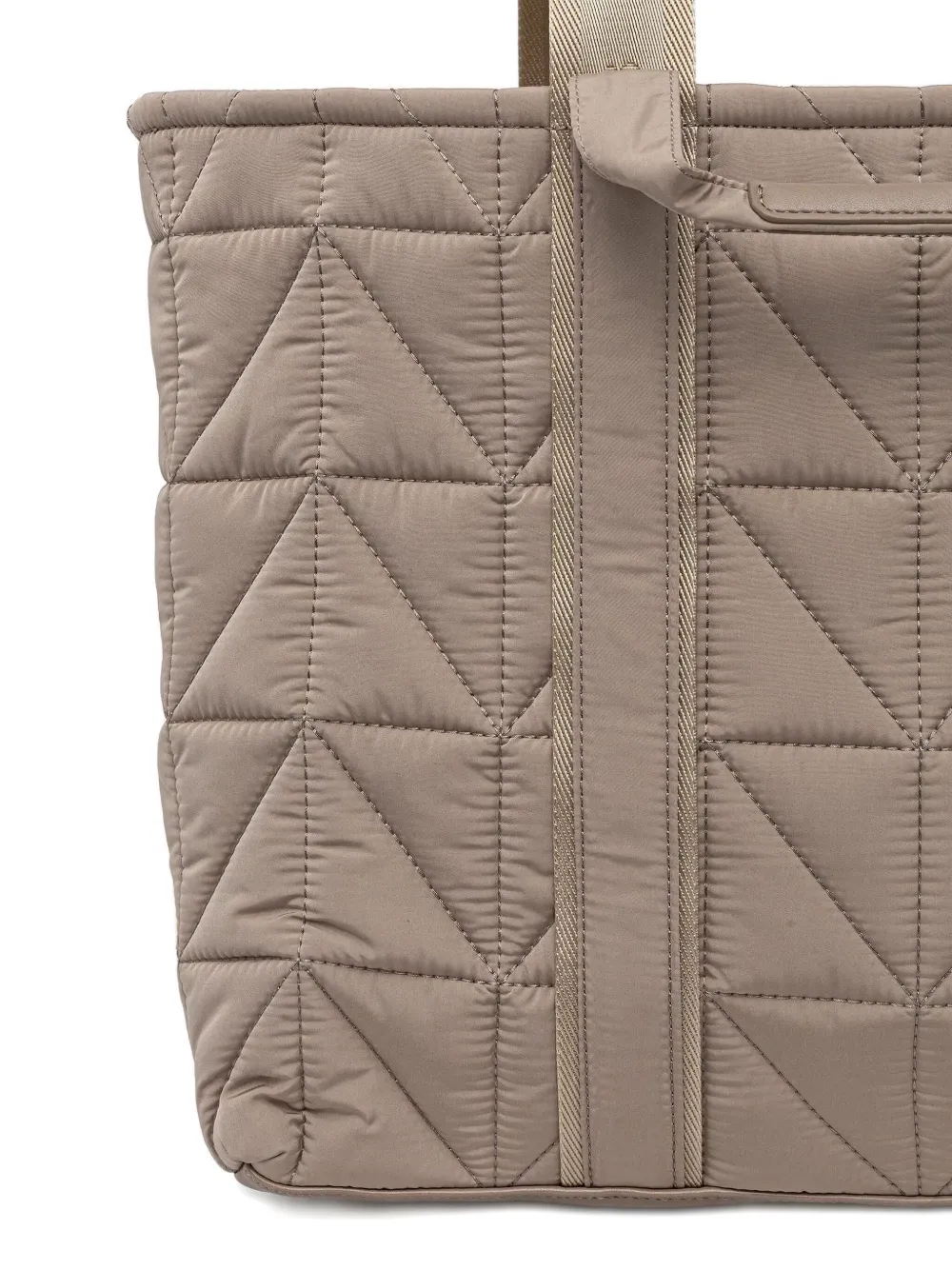 BOSS Gewatteerde shopper met logopatch Beige