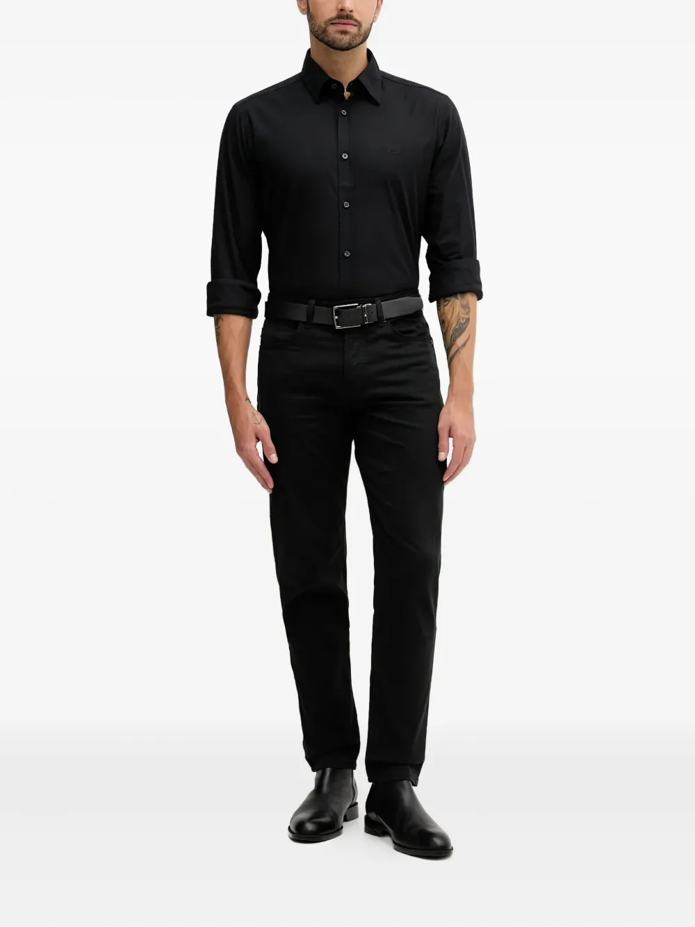 BOSS five-pocket trousers - Zwart