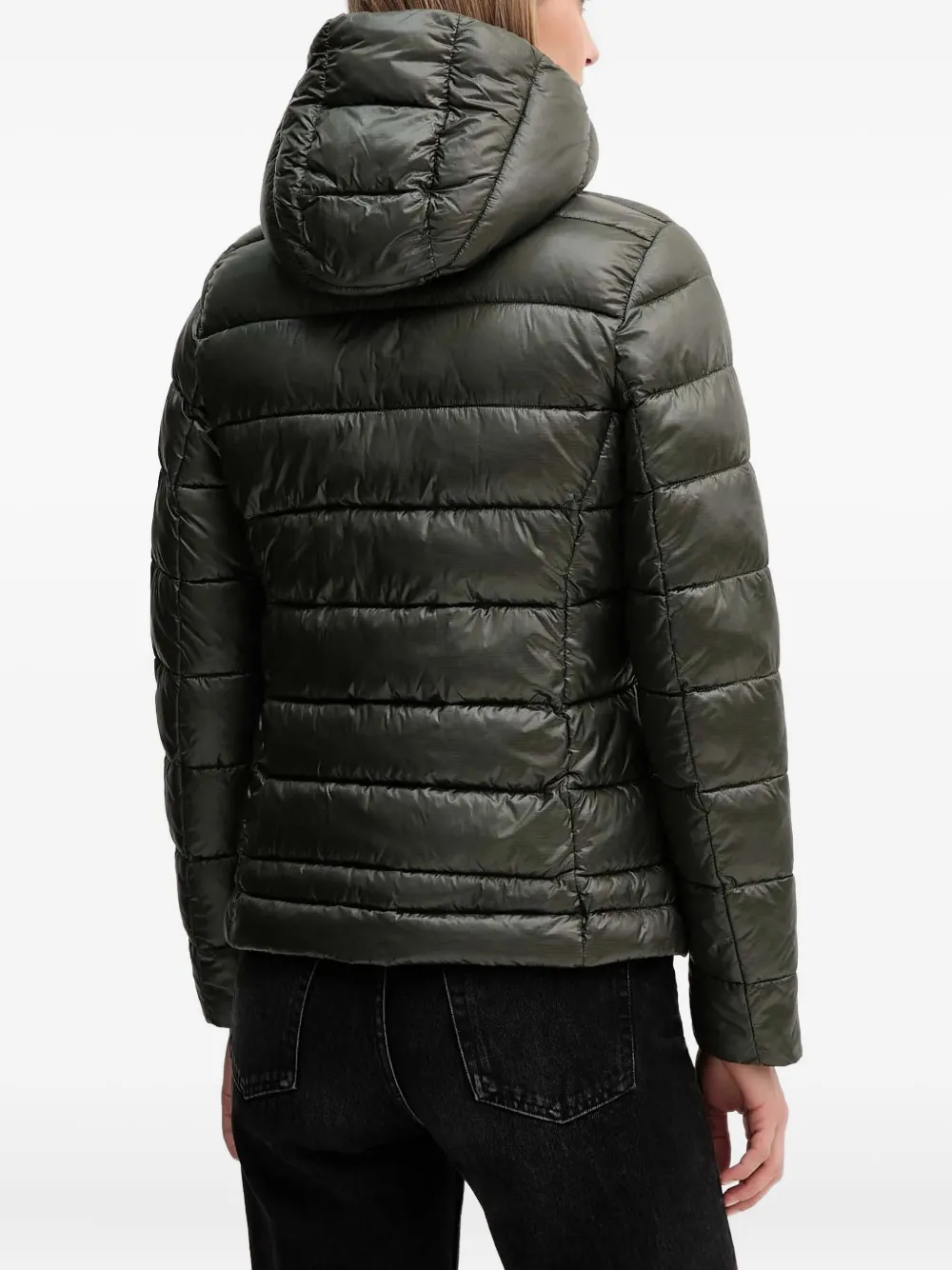 Blauer Hooded-neckline Padded Jacket In Green