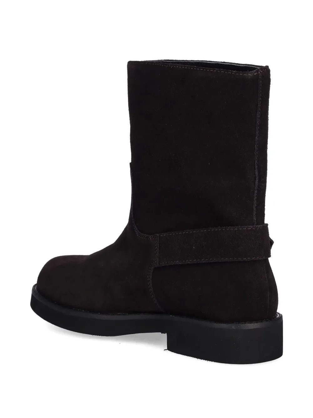 Hugo Boss Buckle-strap Boots In Brown