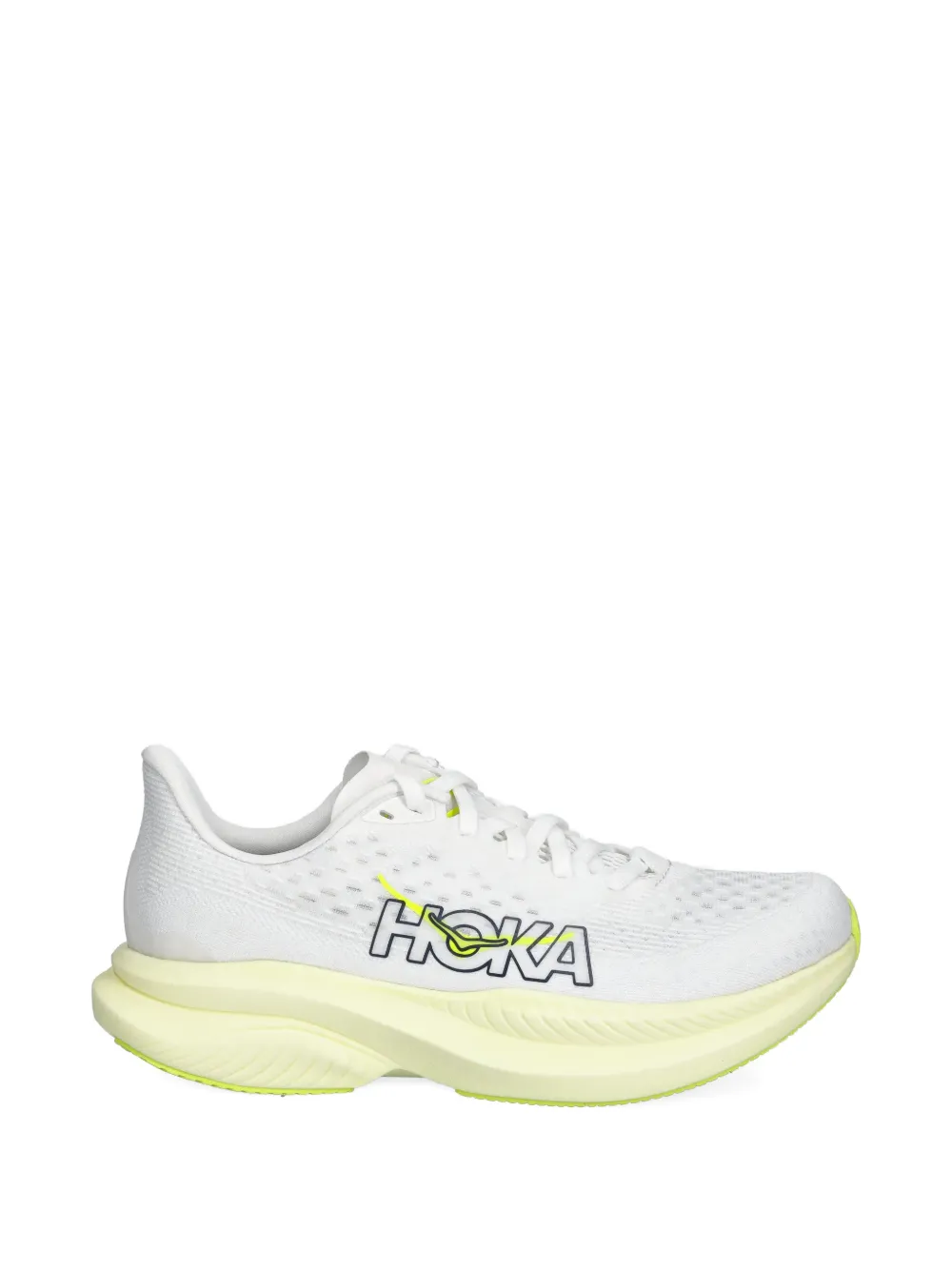 HOKA Mach 6 logo-print sneakers - Bianco