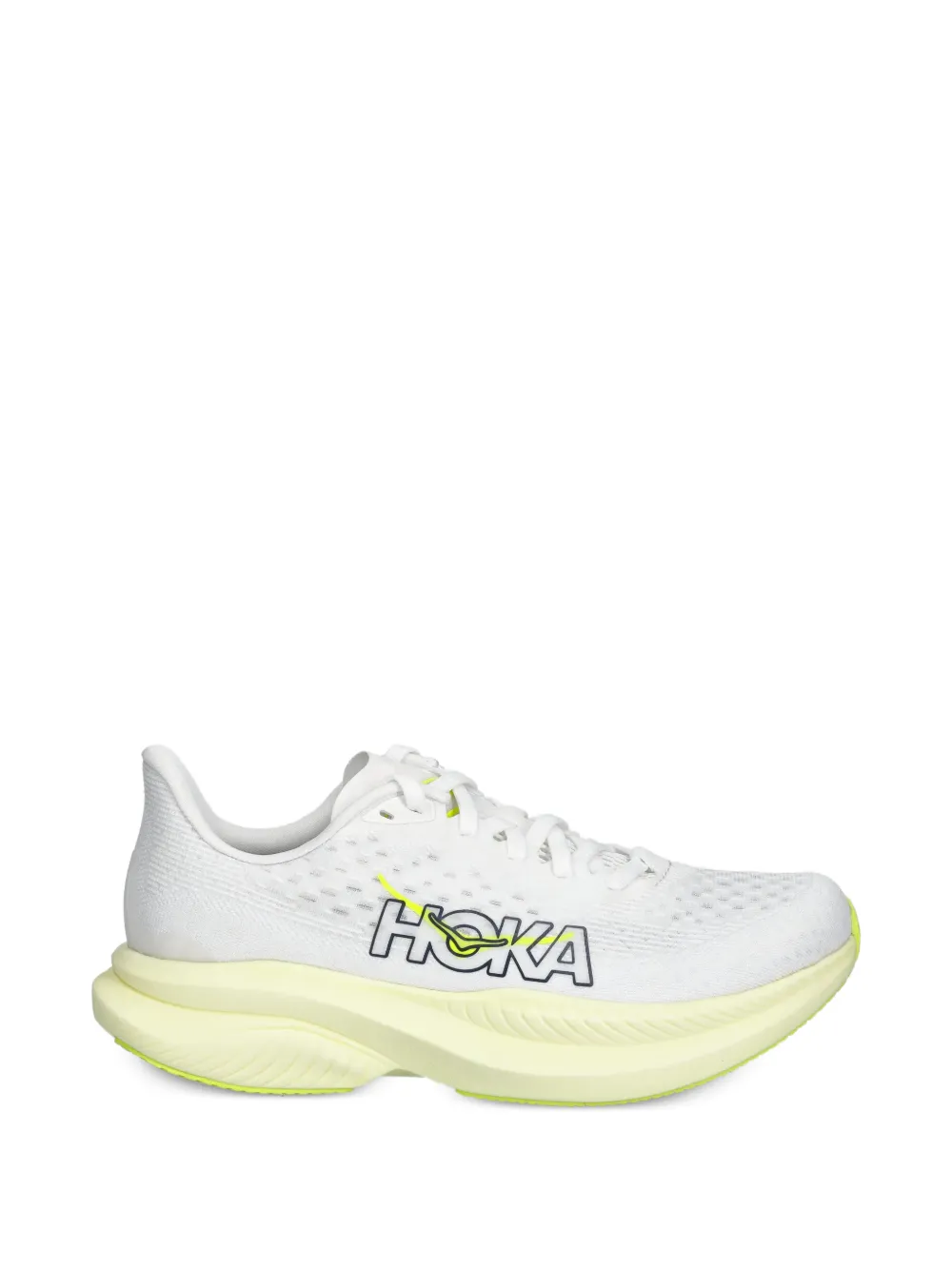 HOKA Mach 6 logo-print sneakers - Bianco